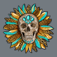 Sunflower With Skull Heavyweight Sweatshirt | Teevron