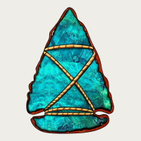 Turquoise Arrowhead Zipper Hoodie | Teevron