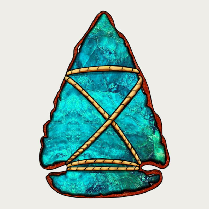 Turquoise Arrowhead Zipper Hoodie by Jasminsmagicworld | Teevron