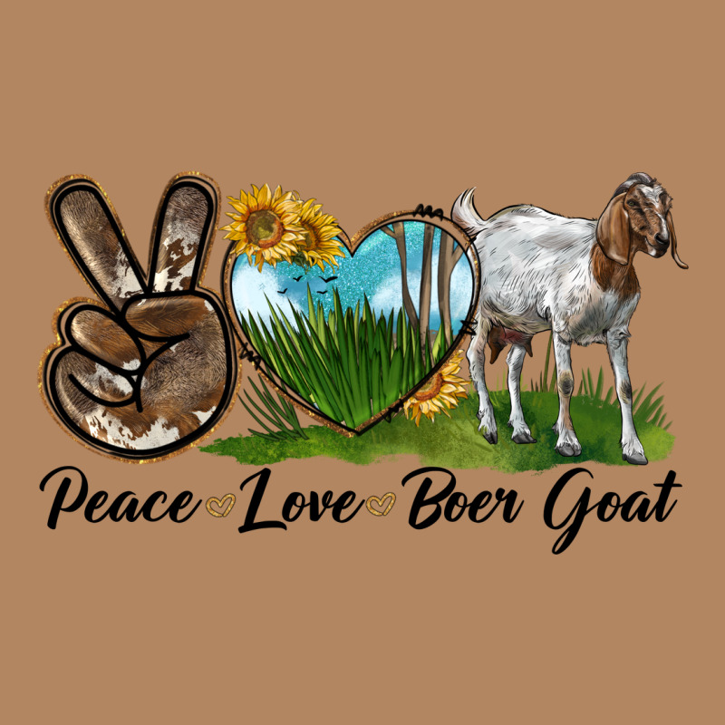 Peace Love Boer Goat Long Sleeve Tee by LillyAllenDesigns | Teevron