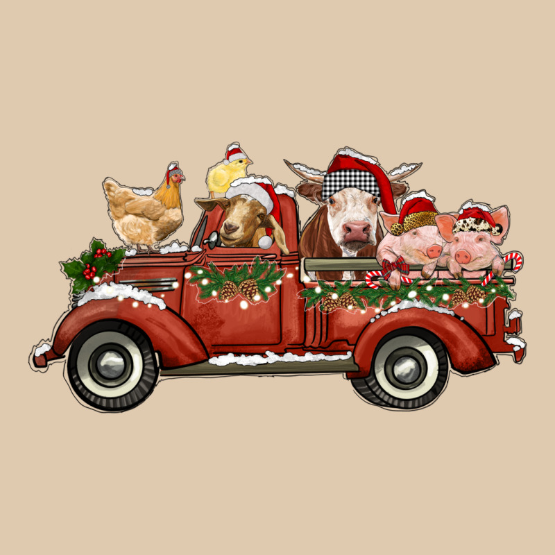 Christmas Truck With Farm Animals Heavyweight Sweatshirt by RanaPortraitStore | Teevron