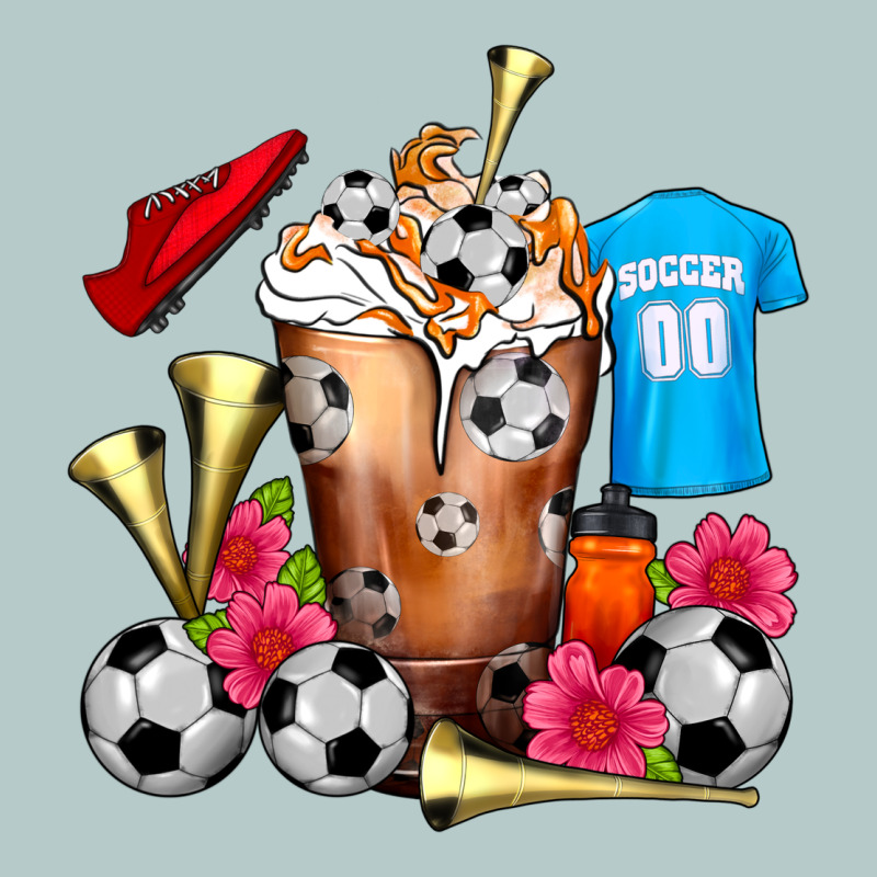 Soccer Cold Drink Frappe Heavy Core Tee by FaDigitalArtStudio | Teevron