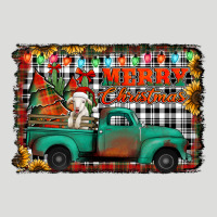 Merry Christmas Farm Truck Zipper Hoodie | Teevron