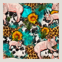 American Yorkshire Pig Seamless Pattern Heavy Core Tee | Teevron