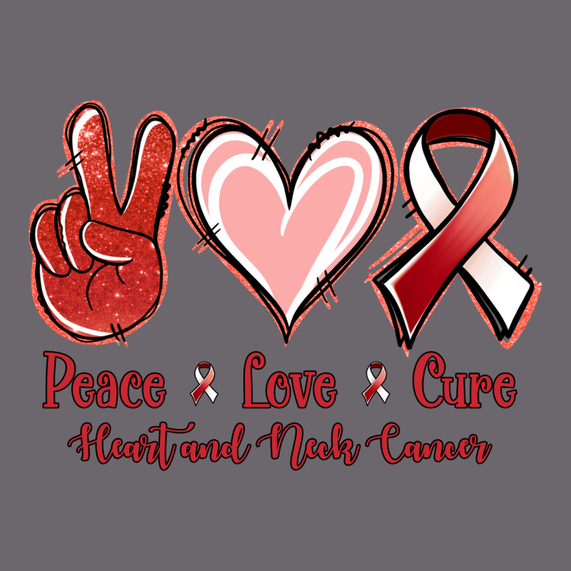 Peace Love Cure Heart And Neck Cancer Premium Sweatshirt by Jasminsmagicworld | Teevron