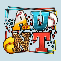 Baseball And Softball Aunt Leopard Frame Ladies Tee | Teevron