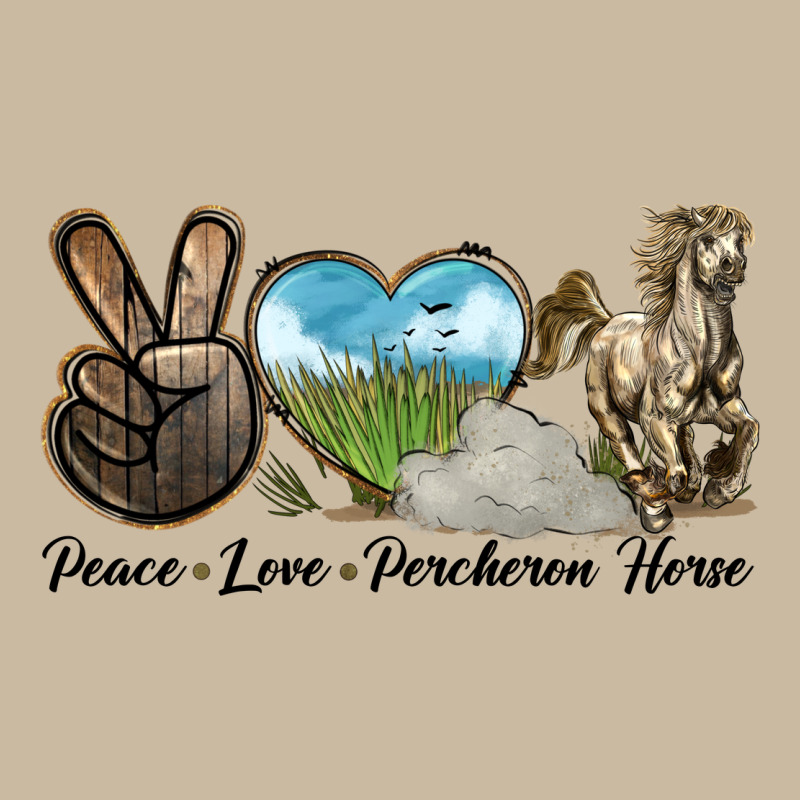 Peace Love Percheron Horse Long Sleeve Tee by LillyAllenDesigns | Teevron
