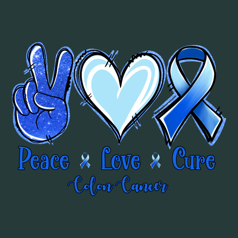 Peace Love Cure Colon Cancer Premium Sweatshirt by Jasminsmagicworld | Teevron