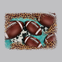 American Football Leopard Cowhide Turquoise  Leather Background Classic Tee | Teevron