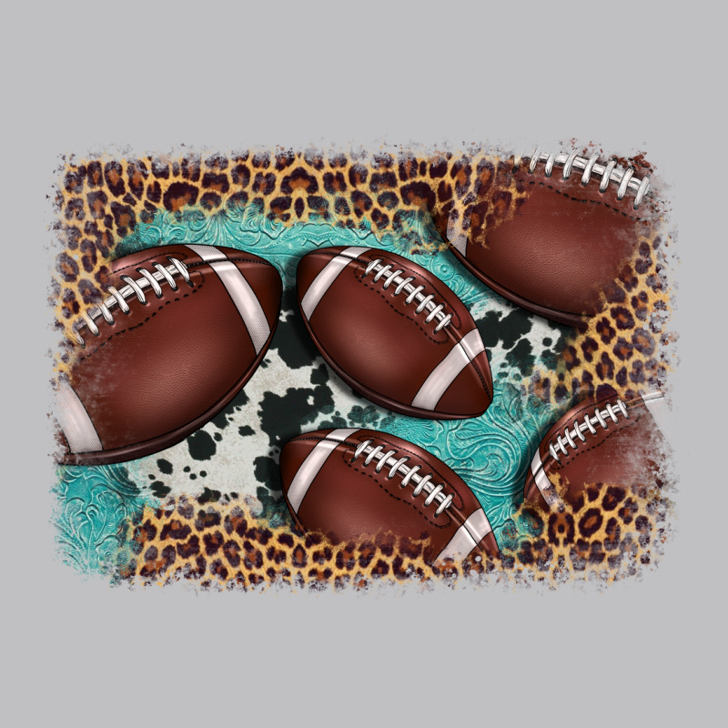 American Football Leopard Cowhide Turquoise  Leather Background Classic Tee by BarkalooDesign | Teevron