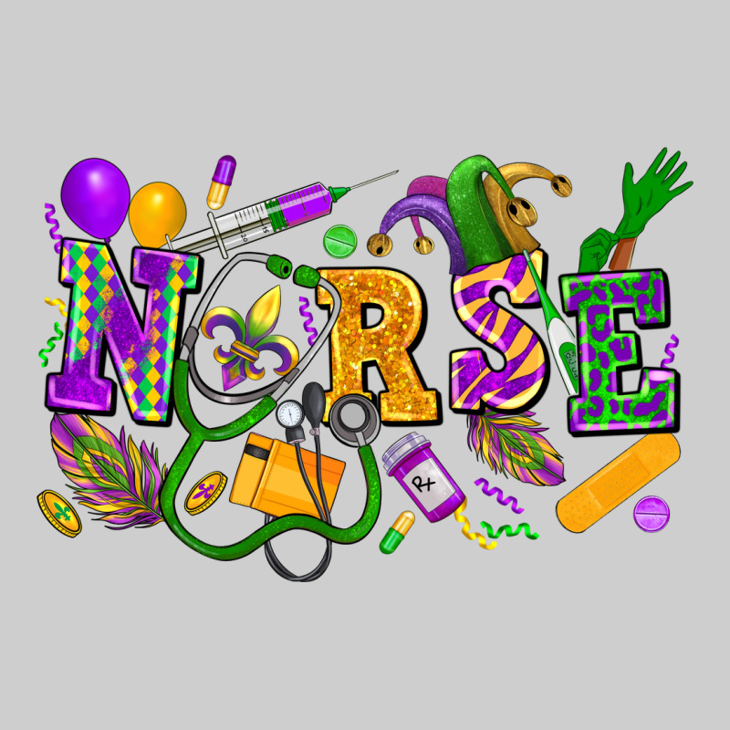 Nurse Mardi Gras Premium Tee by FaDigitalArtStudio | Teevron