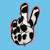 Black White Dalmatian Peace Sign Premium Sweatshirt | Teevron