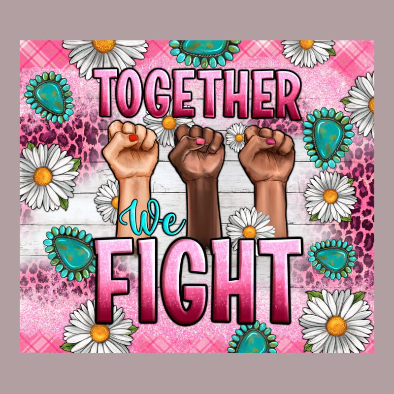 Breast Cancer Together Fight Vintage Hoodie by Artiststas | Teevron