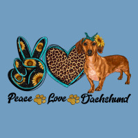 Peace Love Dachshund Urban Heavy Tee | Teevron
