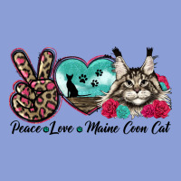 Peace Love Maine Coon Cat Long Sleeve Tee | Teevron