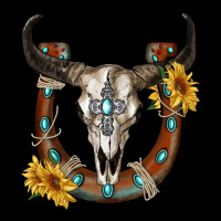 Bull Skull With Horseshoe Urban Hoodie | Teevron