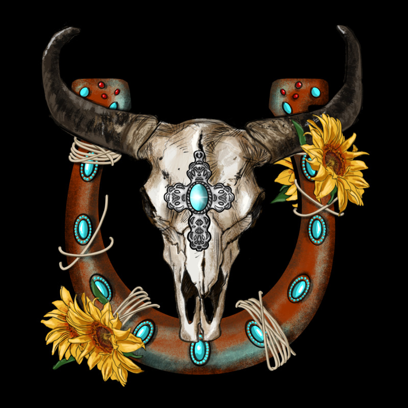 Bull Skull With Horseshoe Urban Hoodie by RanaPortraitStore | Teevron