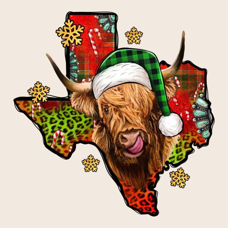 Christmas Texas Highland Cow Zipper Hoodie by Jasminsmagicworld | Teevron