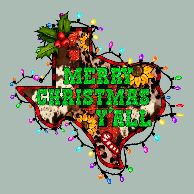 Merry Christmas Y'all Texas Map Classic Tee by BarkalooDesign | Teevron