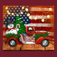 Christmas Truck With American Flag Zipper Hoodie | Teevron