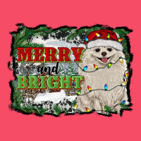 Merry And Bright Pomeranian Premium Sweatshirt | Teevron