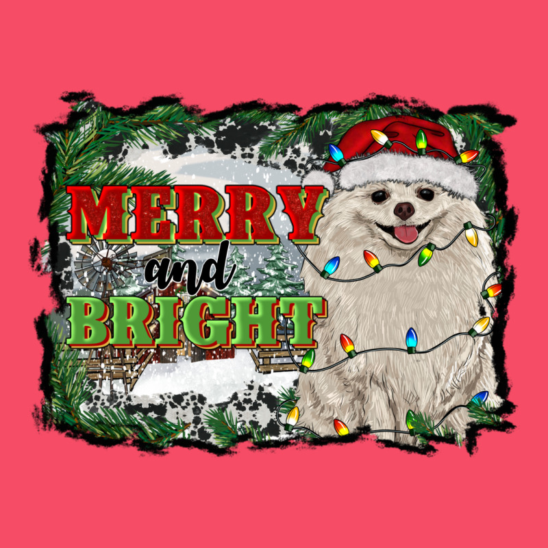 Merry And Bright Pomeranian Premium Sweatshirt by RanaPortraitStore | Teevron
