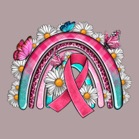 Breast Cancer Rainbow Vintage Hoodie | Teevron