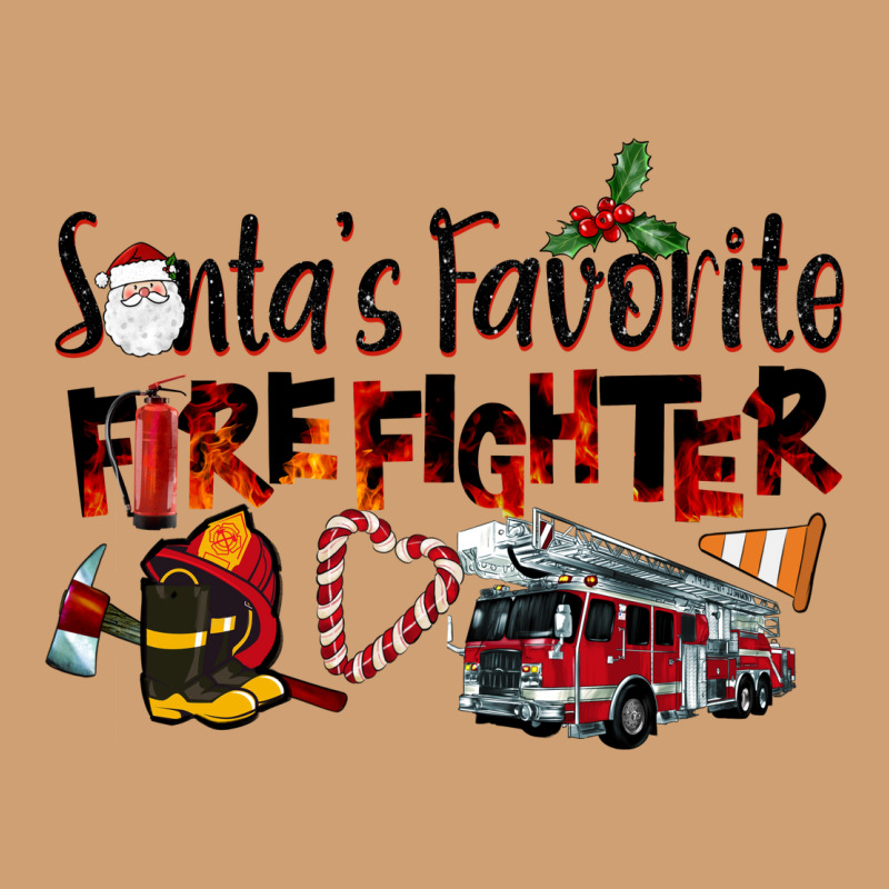 Santa's Favorite Firefighter Vintage Tee by LillyAllenDesigns | Teevron