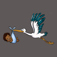 Stork With Black Baby Boy Premium Hoodie | Teevron