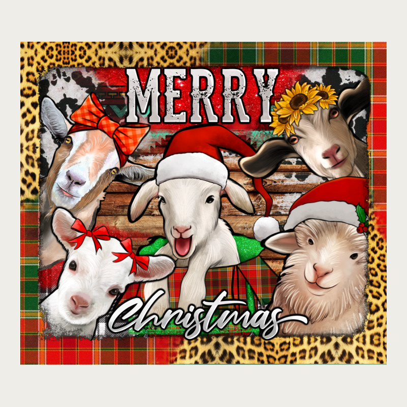 Merry Christmas Goats Tumbler Zipper Hoodie by Jasminsmagicworld | Teevron