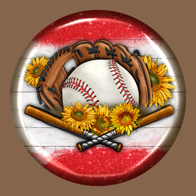 Baseball With Sunflower Round Earrings Premium Tee by BundleAndBundleShop | Teevron