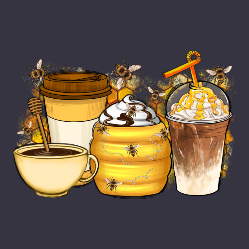 Bee Honey Coffee Cups Vintage Hoodie by Artiststas | Teevron