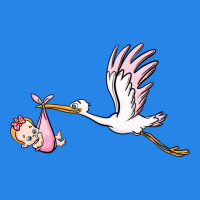 Stork With Baby Girl Premium Hoodie | Teevron