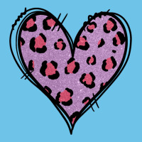 Glitter Purple Leopard Heart Premium Sweatshirt | Teevron