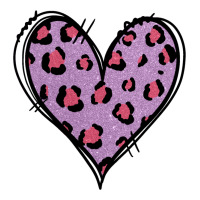 Glitter Purple Leopard Heart | Teevron