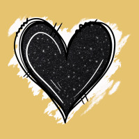 Black Glitter Heart Premium Sweatshirt | Teevron