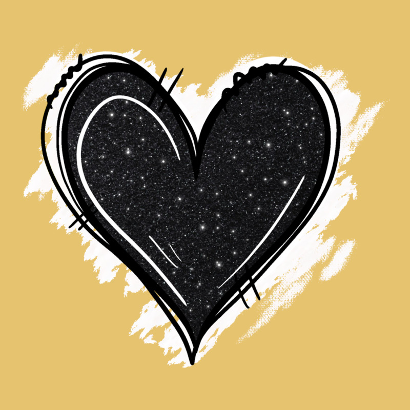 Black Glitter Heart Premium Sweatshirt by Jasminsmagicworld | Teevron