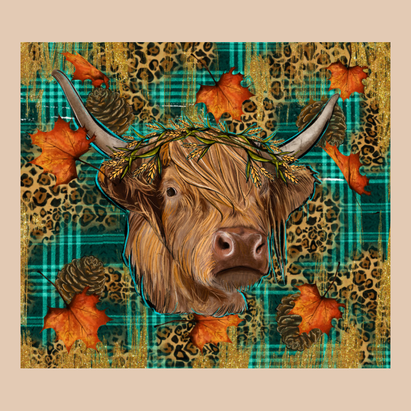 Fall Highland Cow Tumbler Urban Hoodie by RanaPortraitStore | Teevron
