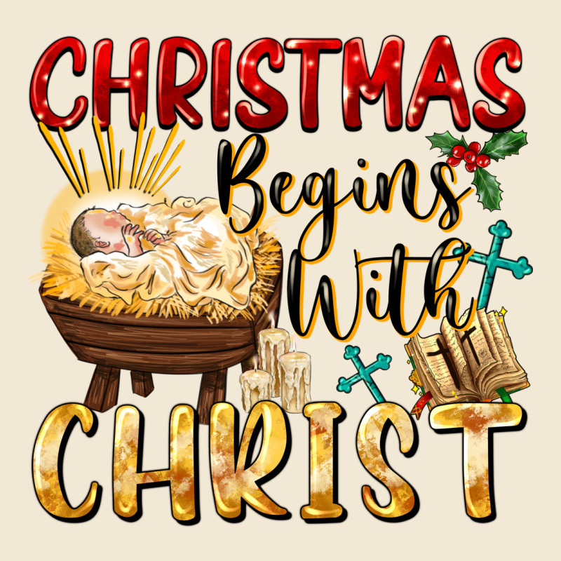 Christmas Begins With Christ Premium Tee by FaDigitalArtStudio | Teevron