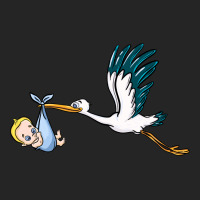 Stork With Baby Boy Premium Hoodie | Teevron