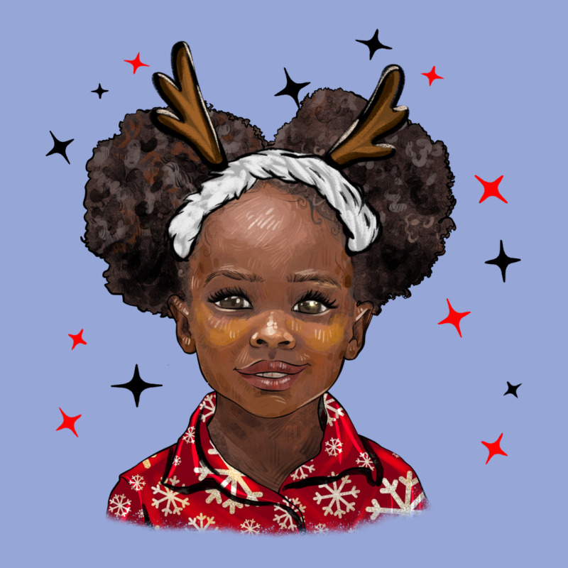 Christmas African Girl Classic Tee by BarkalooDesign | Teevron