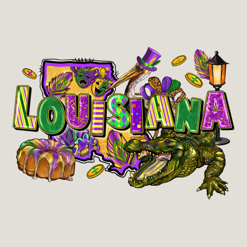 Louisiana Mardi Gras Heavy Core Tee by FaDigitalArtStudio | Teevron