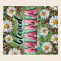 Blessed Mama With Daisy And Leopard Zipper Hoodie | Teevron