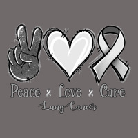 Peace Love Cure Lung Cancer Urban Heavy Tee | Teevron