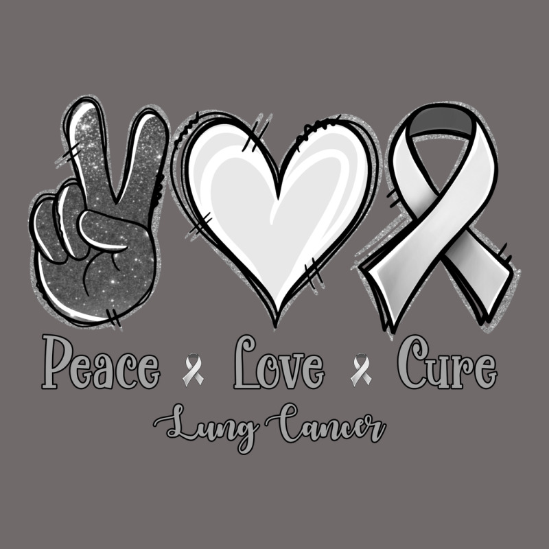 Peace Love Cure Lung Cancer Urban Heavy Tee by Jasminsmagicworld | Teevron