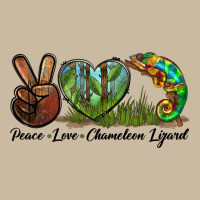 Peace Love Chameleon Lizard Long Sleeve Tee | Teevron