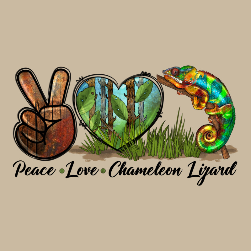 Peace Love Chameleon Lizard Long Sleeve Tee by LillyAllenDesigns | Teevron