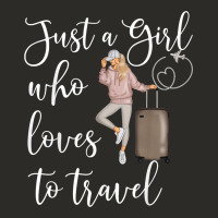 Just A Girl Who Loves To Travel Traveling Women Nomad T Shirt Heavy Core Tee | Teevron