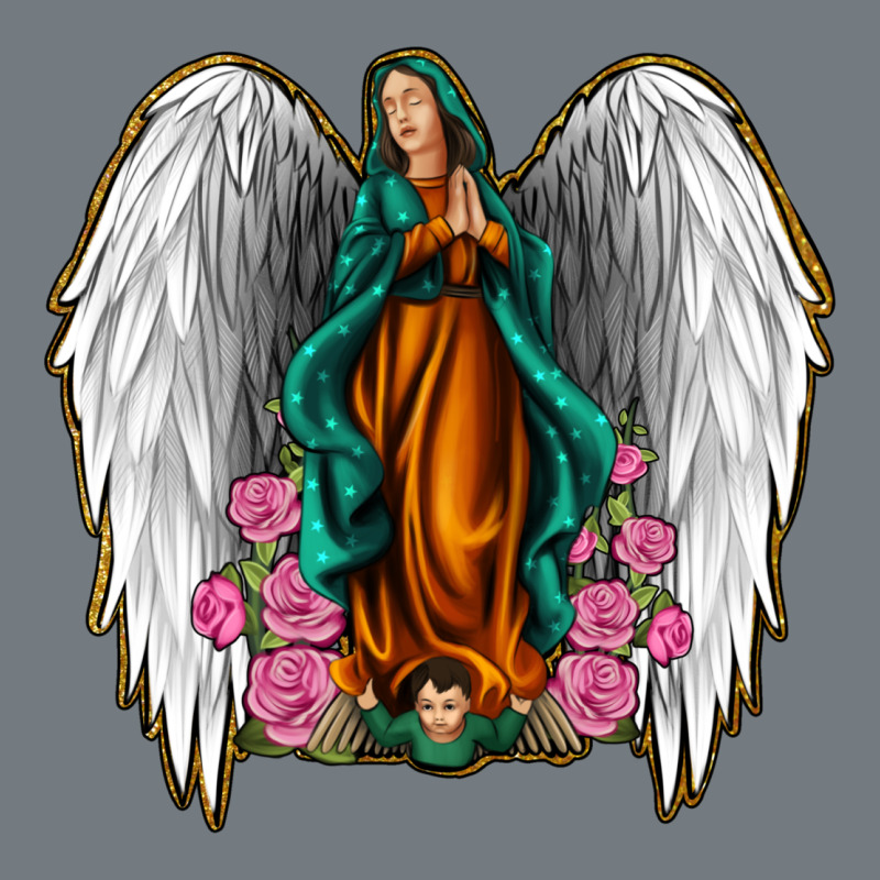 Angel Wing Lady Of Guadalupe Heavyweight Sweatshirt by Jasminsmagicworld | Teevron