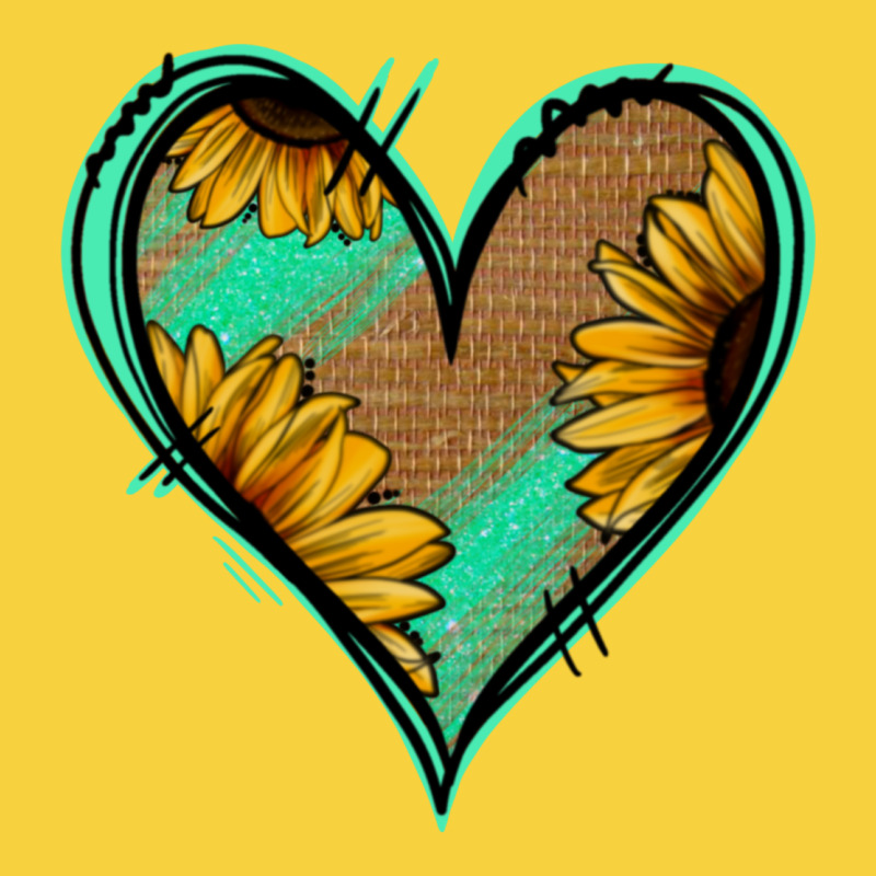 Sunflower Heart Premium Sweatshirt by Jasminsmagicworld | Teevron